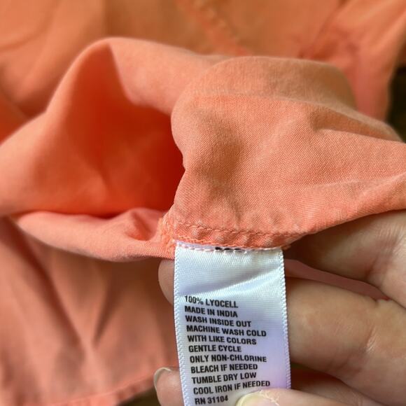 New Directions Peach Colored Short Sleeve Mini Dress - Picture 9 of 9